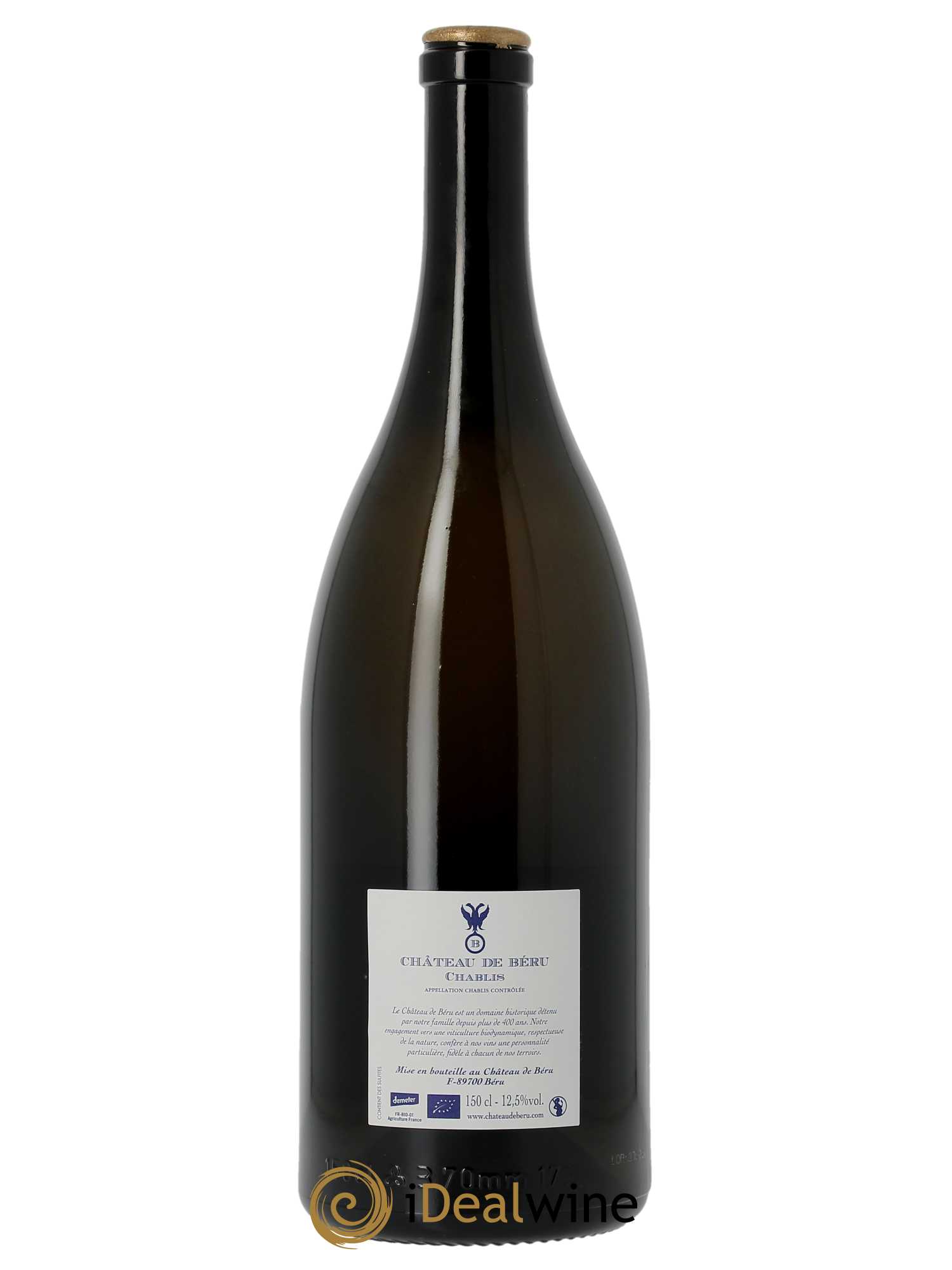 Chablis Orangerie Château de Béru  2020 - Lot de 1 Magnum