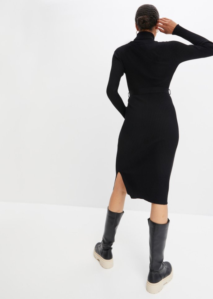 Ripp-Strickkleid