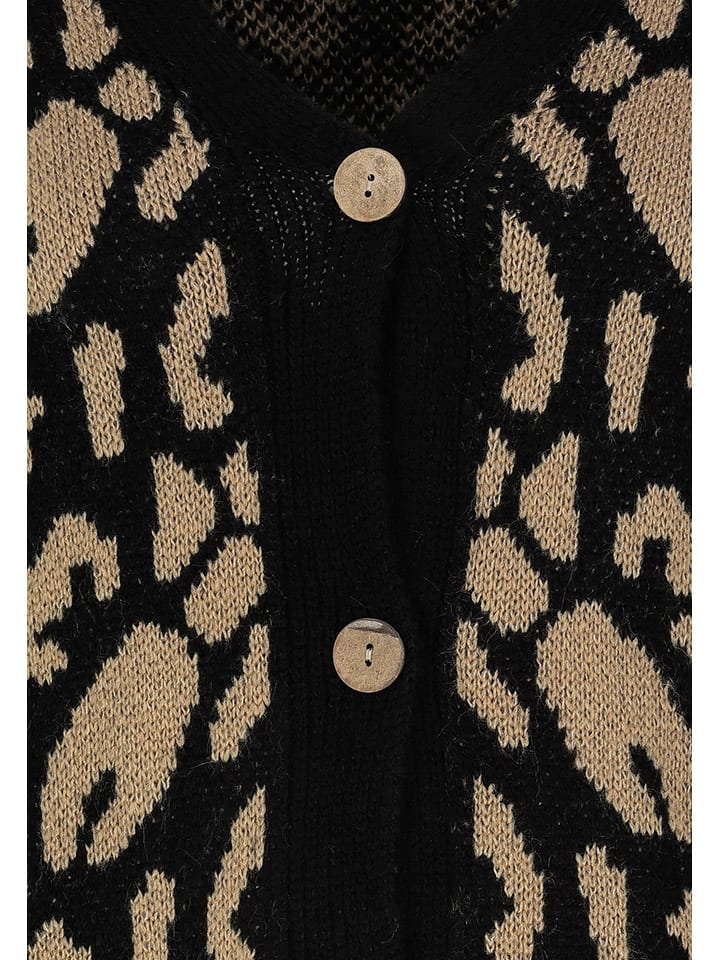 Sublevel Cardigan in Beige/ Schwarz günstig kaufen