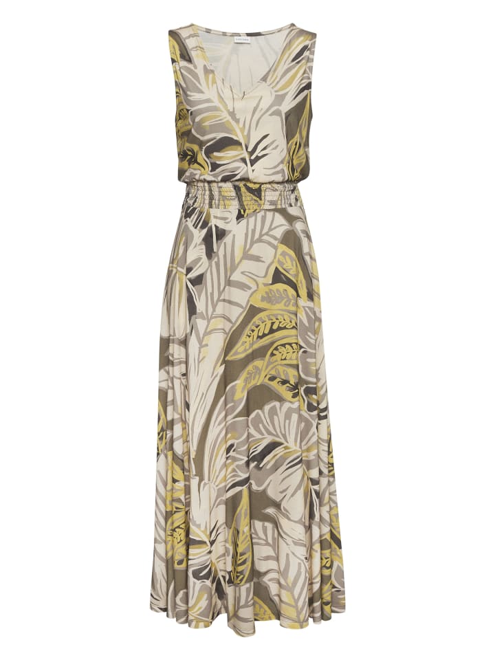 LASCANA Maxikleid in grau-grün bedruckt günstig kaufen 36