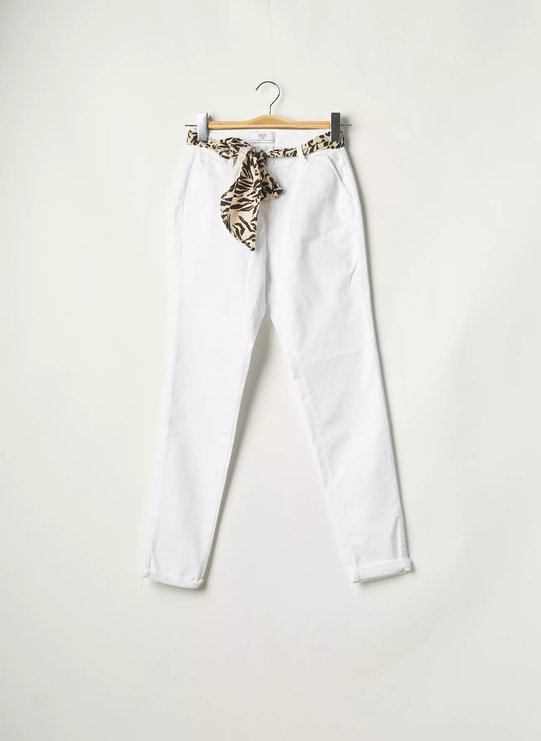 Le Temps Des Cerises Pantalons Chino Femme couleur blanc