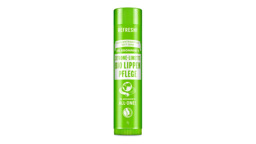 DR. BRONNER'S natürlicher Fair Trade Lip Balm - Zitrone Limette 4 g