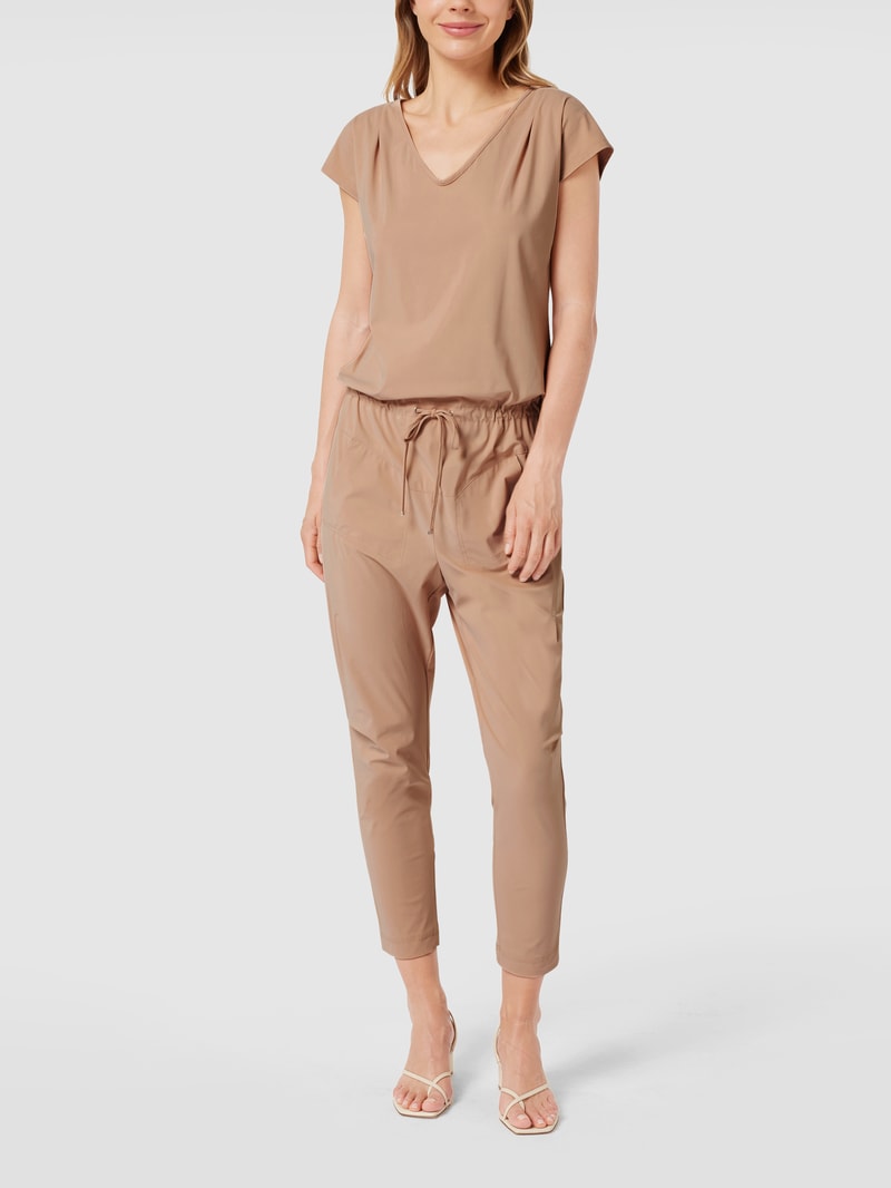 Jumpsuit mit seitlichen Eingrifftaschen Modell GIRA JUMPY in beige