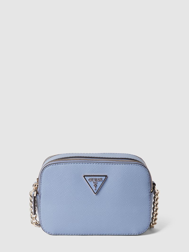 Camera Bag mit Schulterriemen in metallic Modell 'NOELLE' in lila