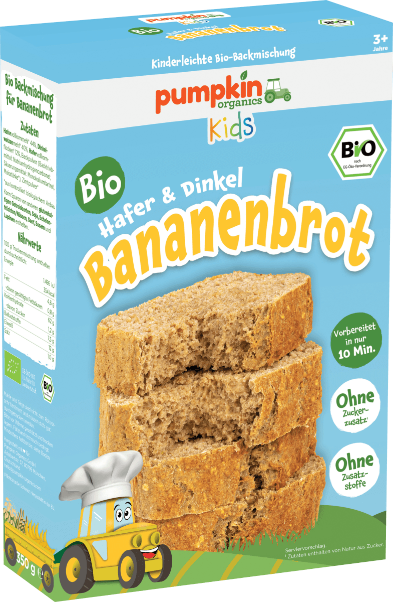 Backmischung Bananenbrot Hafer & Dinkel, ab 3 Jahren, 350 g