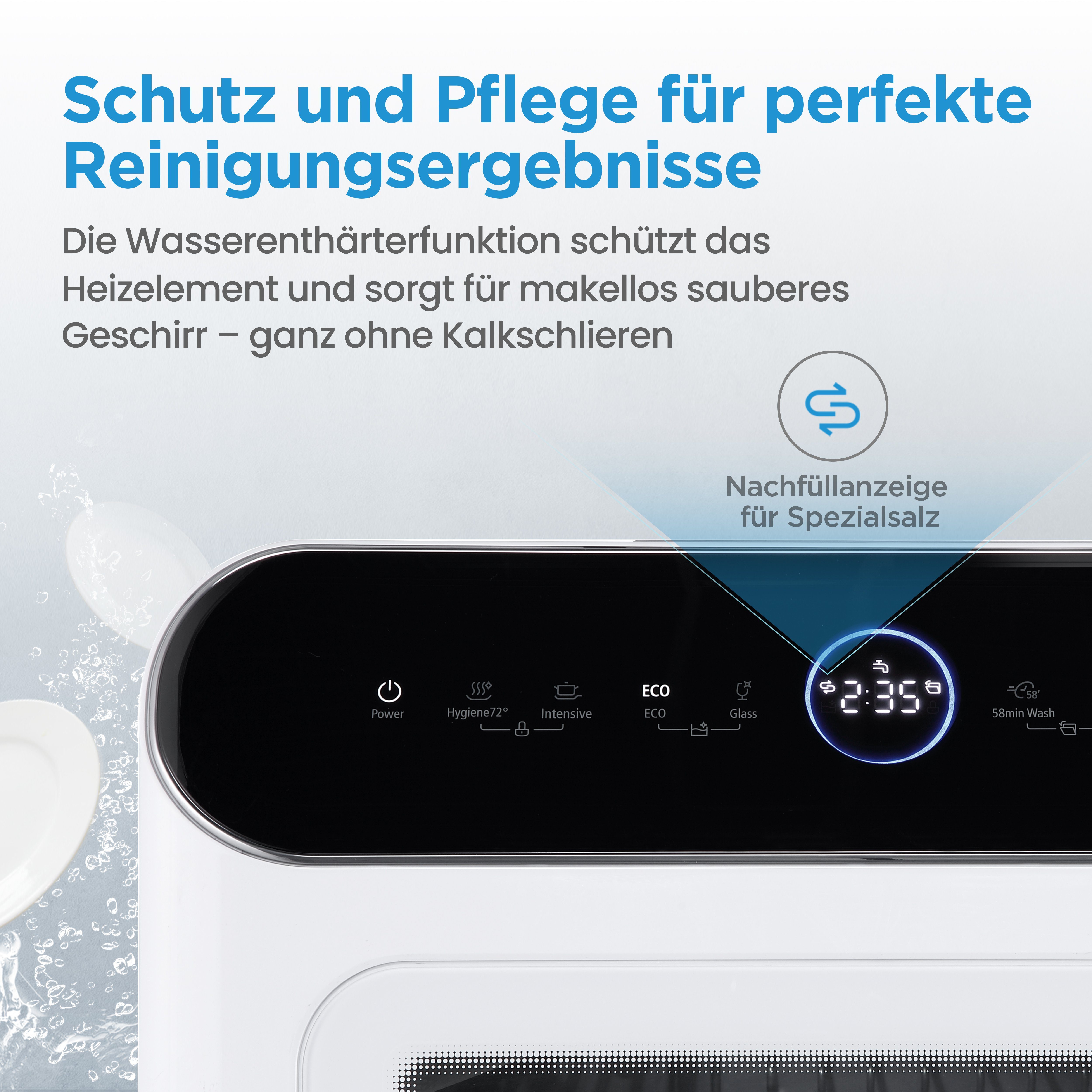 Midea Tischgeschirrspüler, ST 5.31 wi, 6 l, 3 Maßgedecke, 42 cm freistehend, WiFi Control, mit/ohne Festwasseranschluss