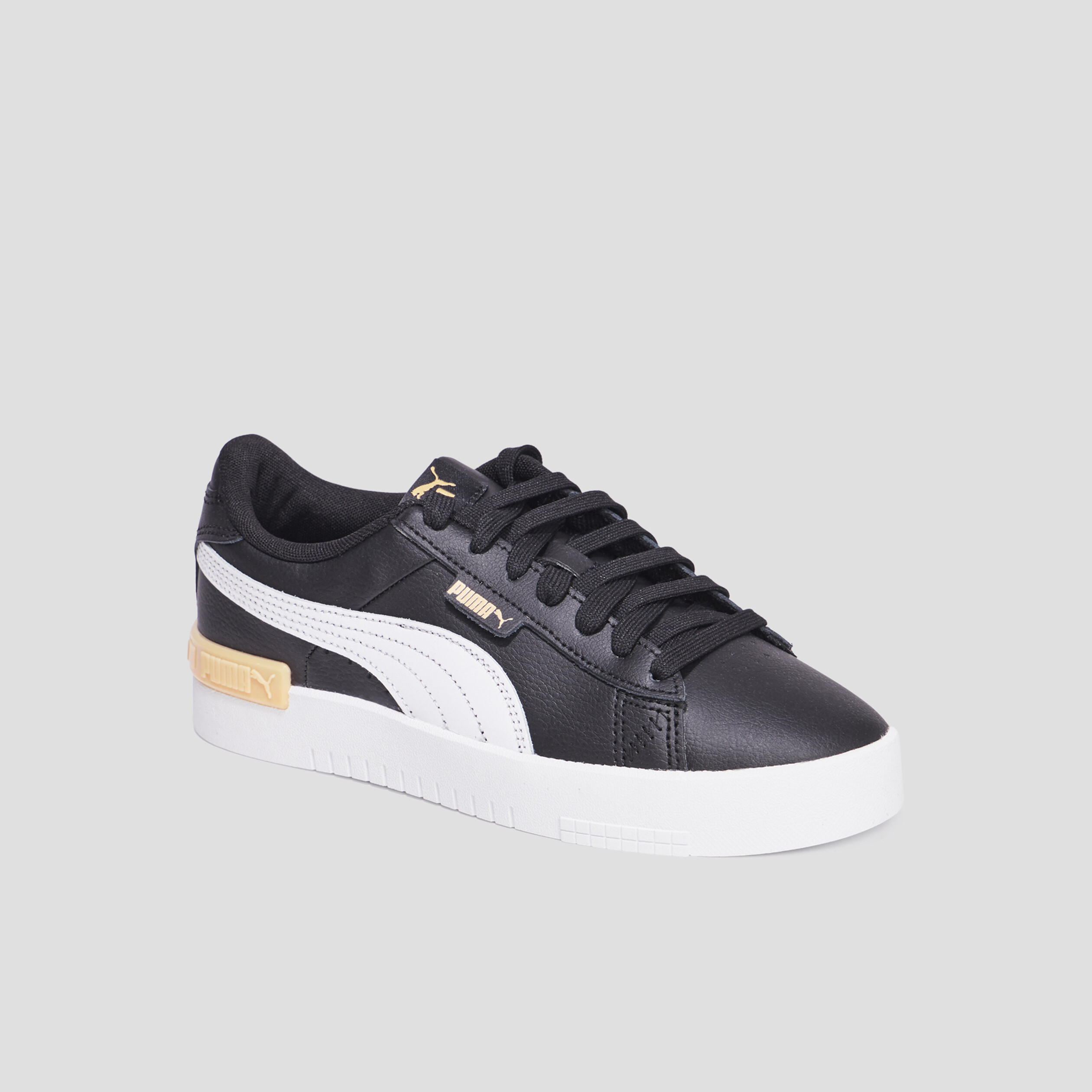 Tennis basses à lacets en cuir Puma Jada noir fille | La Halle