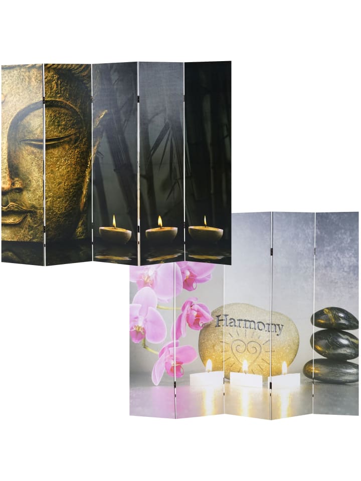 MCW Foto-Paravent Buddha, 180x200 cm günstig kaufen onesize