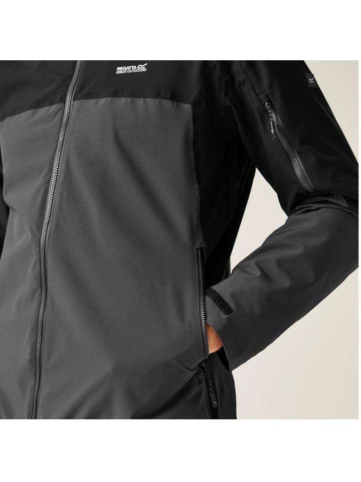 Regatta Bosfield III Regenjacke / Outdoorjacke  in Schwarz günstig kaufen