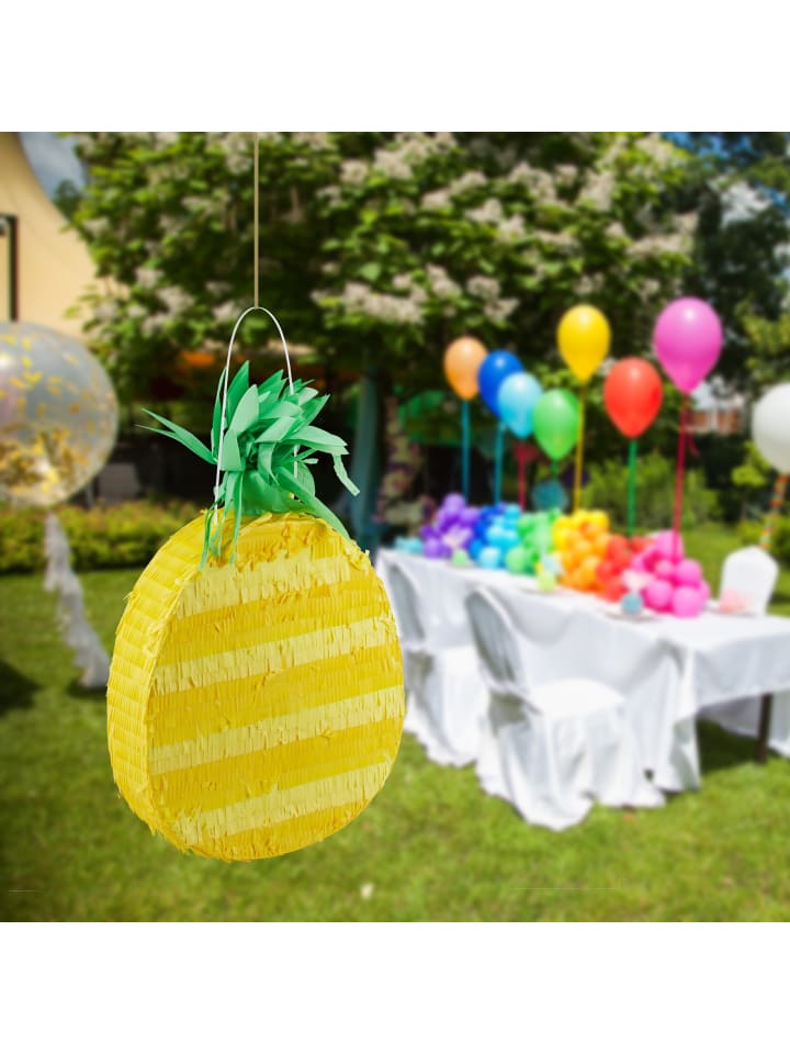 relaxdays Pinata Ananas in Gelb günstig kaufen onesize