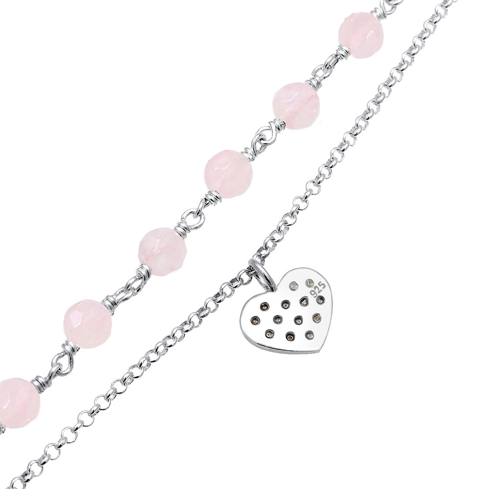 Elli Elli Bracelet Herz Kugel Kristalle 925 Silber Bracelet
