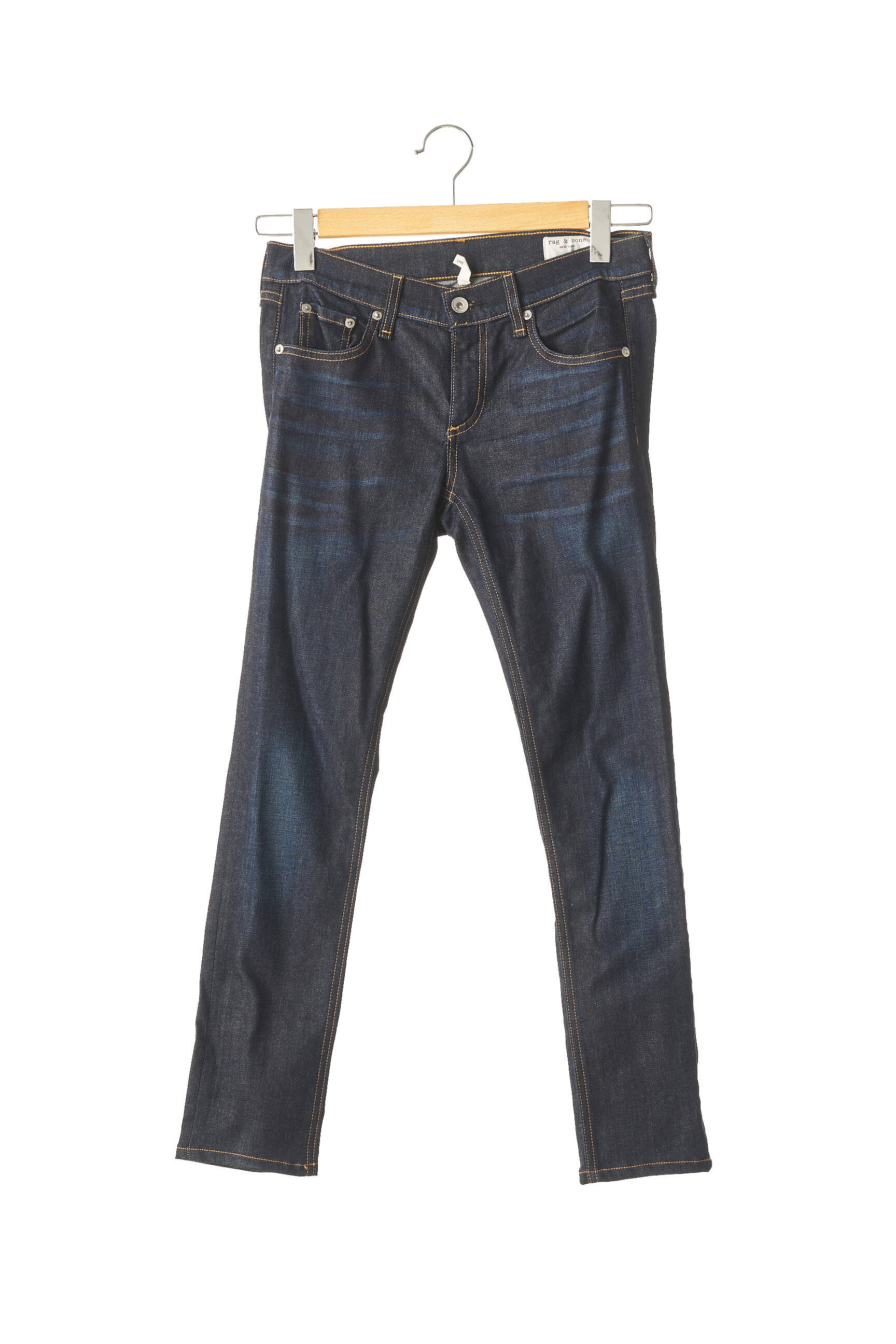 Rag   Bone Jeans Coupe Slim Femme couleur bleu