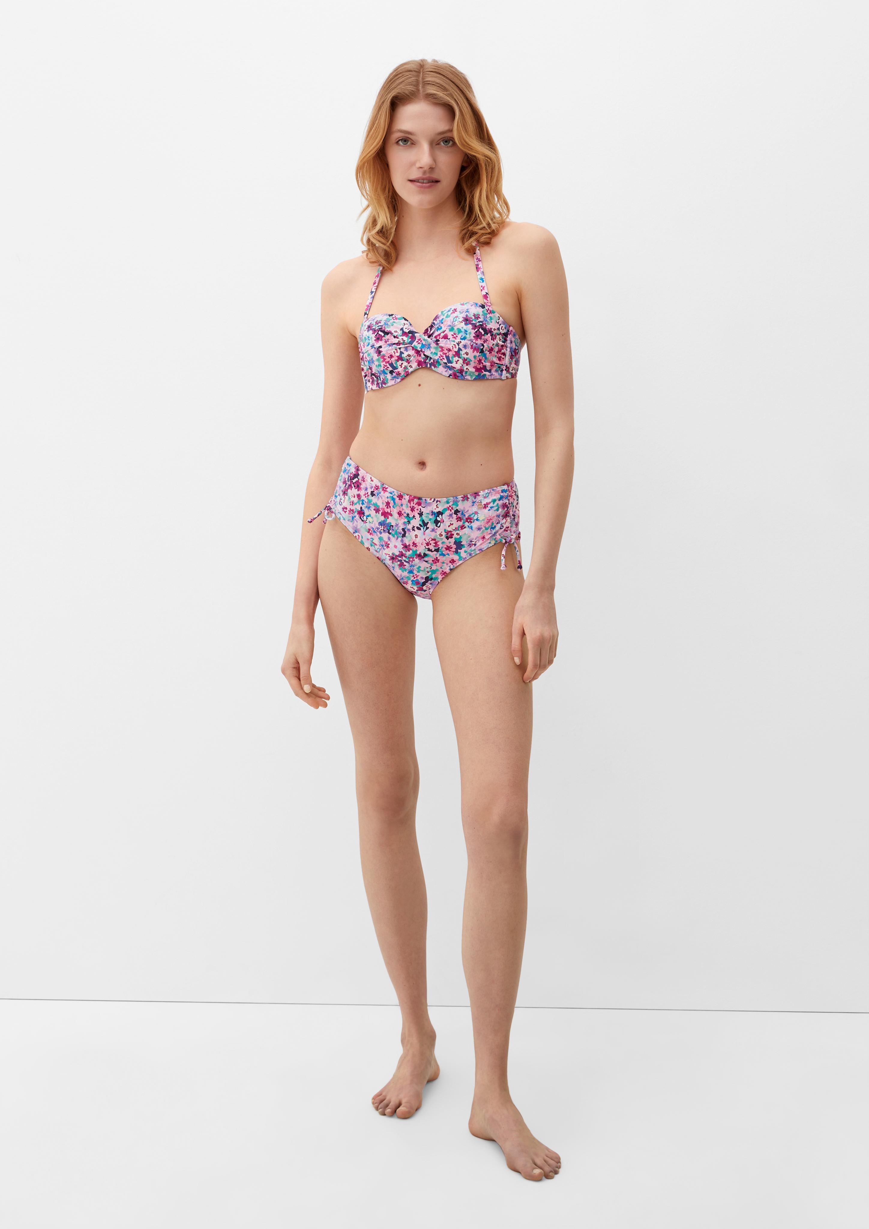 Bandeau Bikini-Top mit Blumenmuster  EME-6008386-46A1
