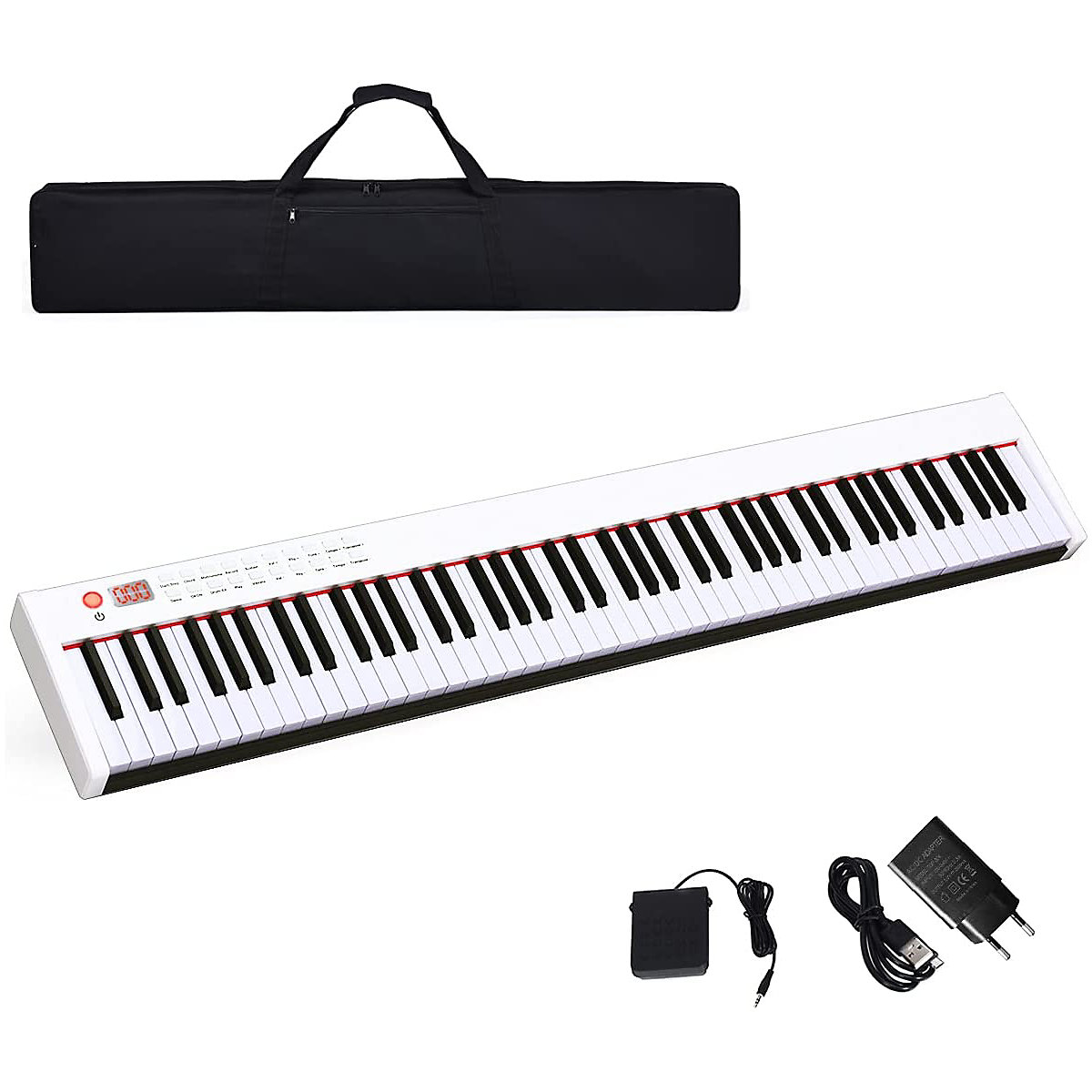 Keyboard 88 Tastatur mit Pedal&Tragetasche