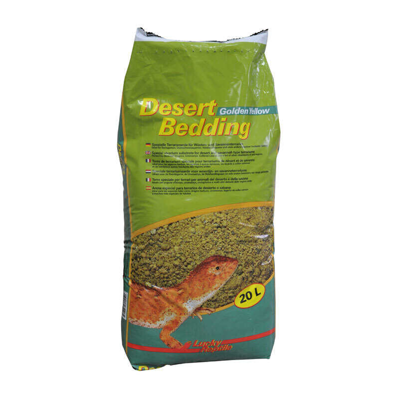 Lucky Reptile Bodengrund Lucky Reptile Desert Bedding Golden Yellow 22,4 kg