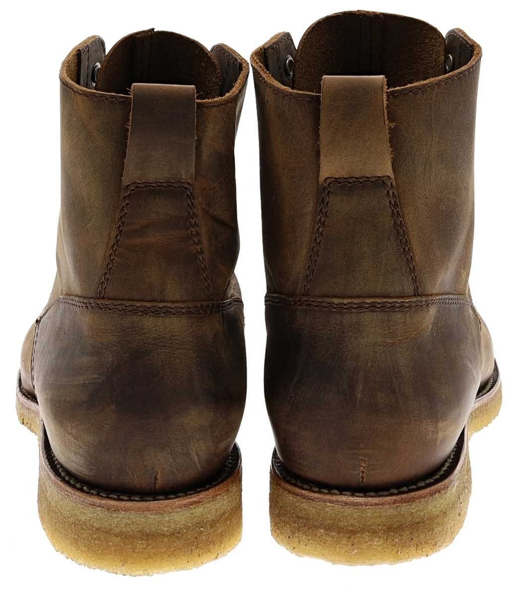 Sendra Boots KASPER CREPE 18118 Braun Stiefelette Rahmengenäht Herren Schnürstiefel