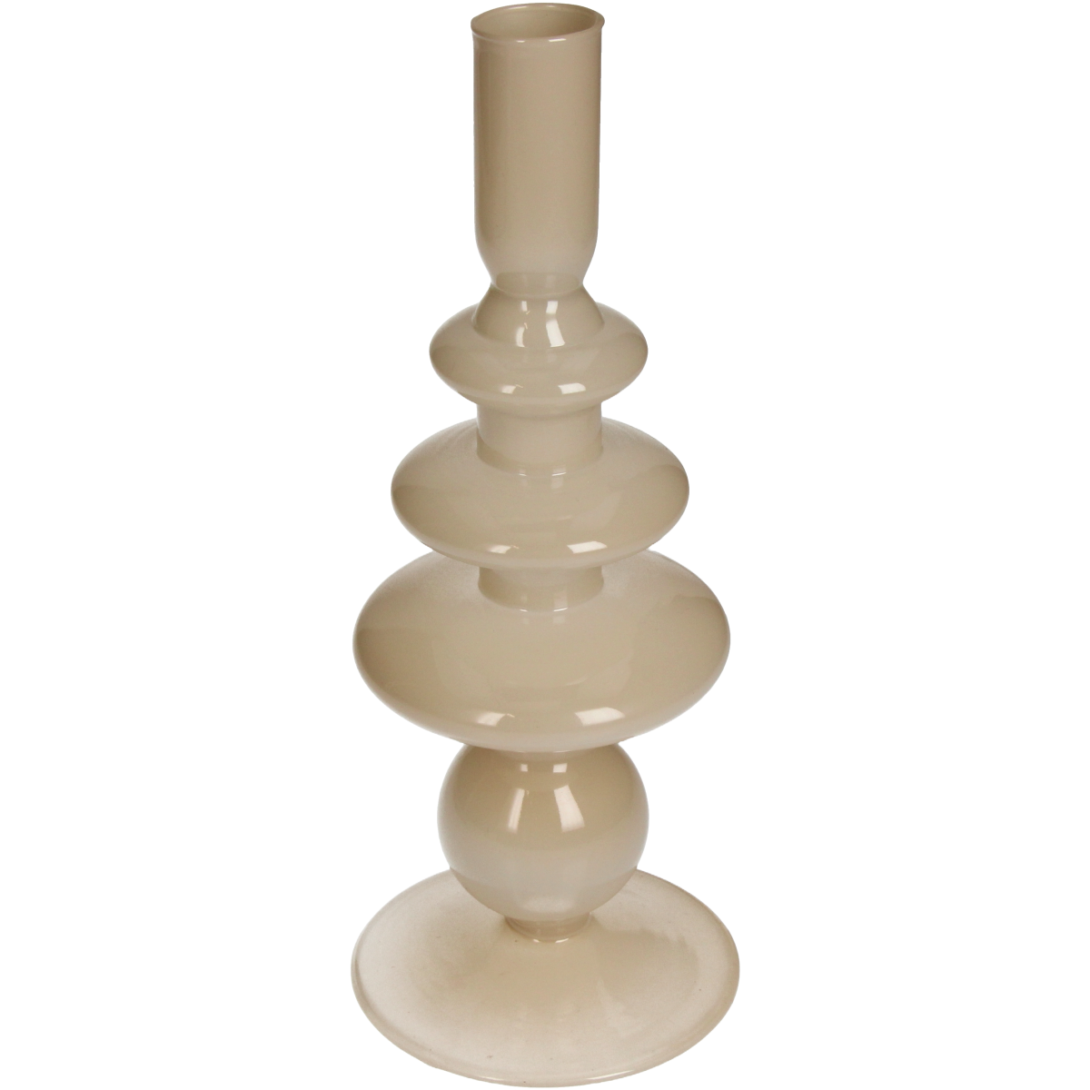 Trendhopper Kerzenständer Glossy Beige 22,5 cm