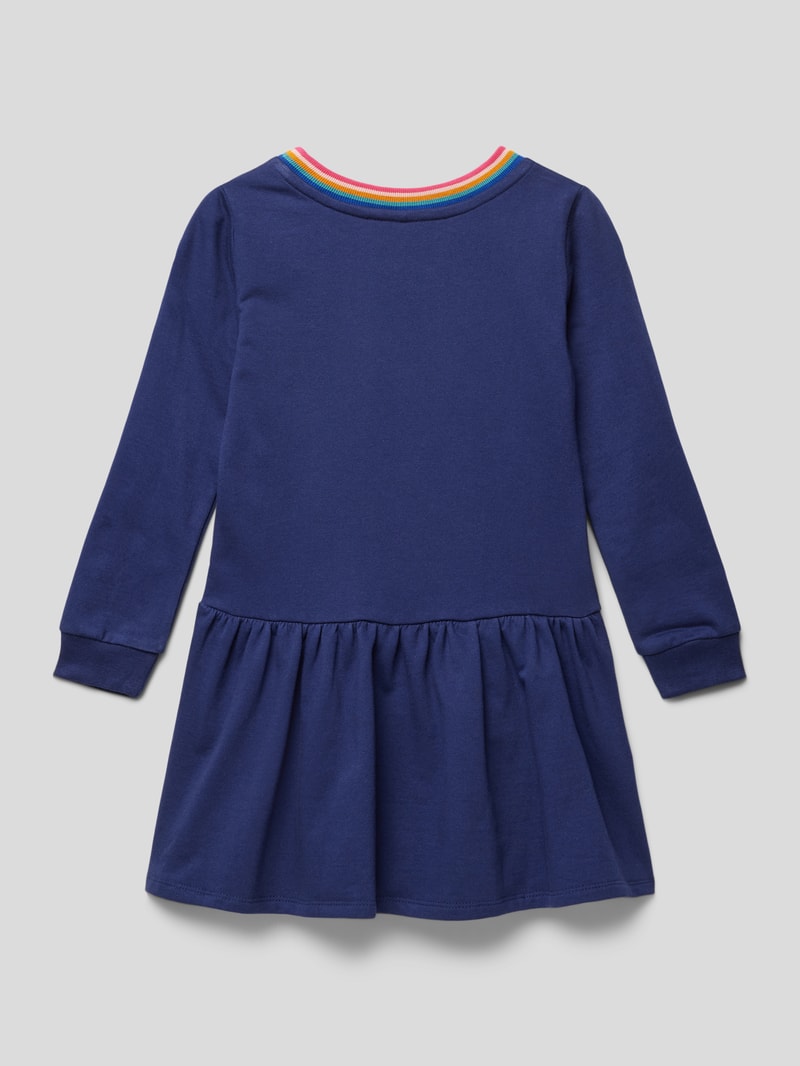Minikleid mit Eingrifftaschen in marineblau
