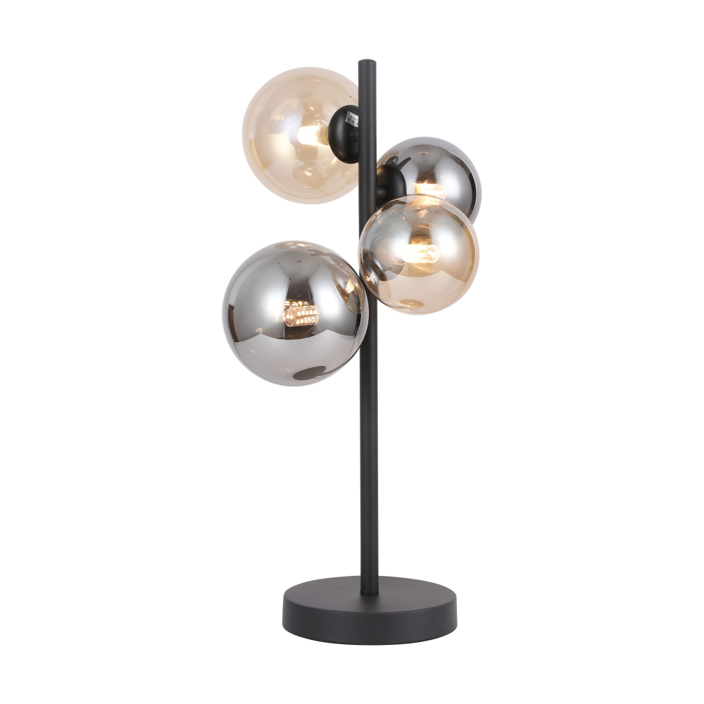 Tischleuchte Esfera Metall schwarz