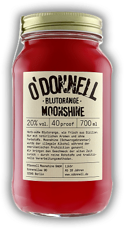 O'Donnell Moonshine Blutorange O'Donnell Moonshine Blutorange  0,7	 Liter - Vol 25%