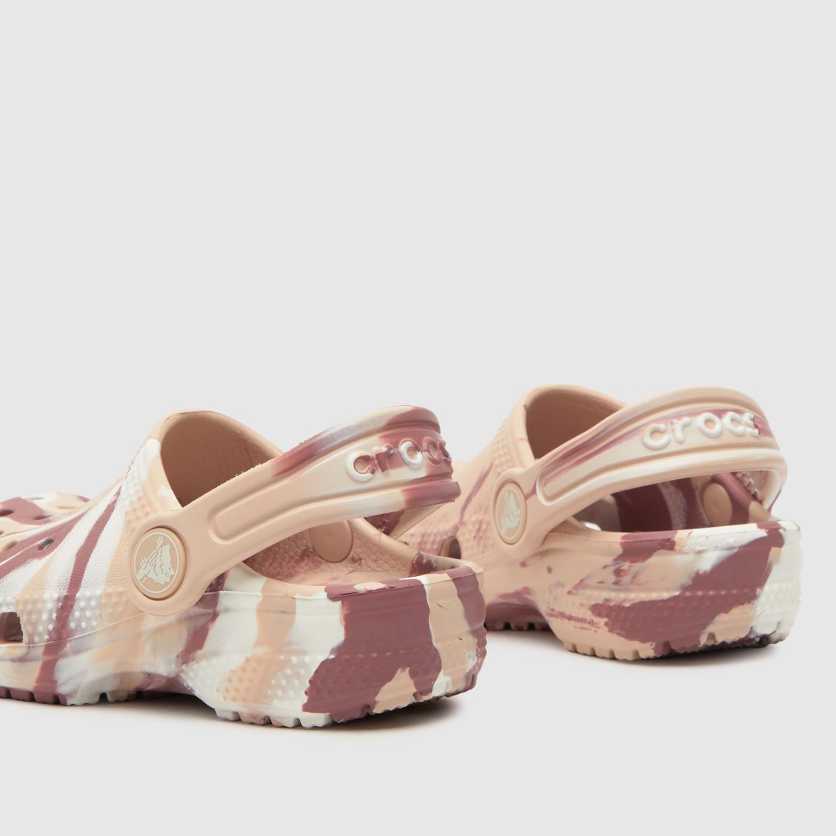 Crocs rózsaszín multi classic márványozott klumpa lány kisgyermek szandál