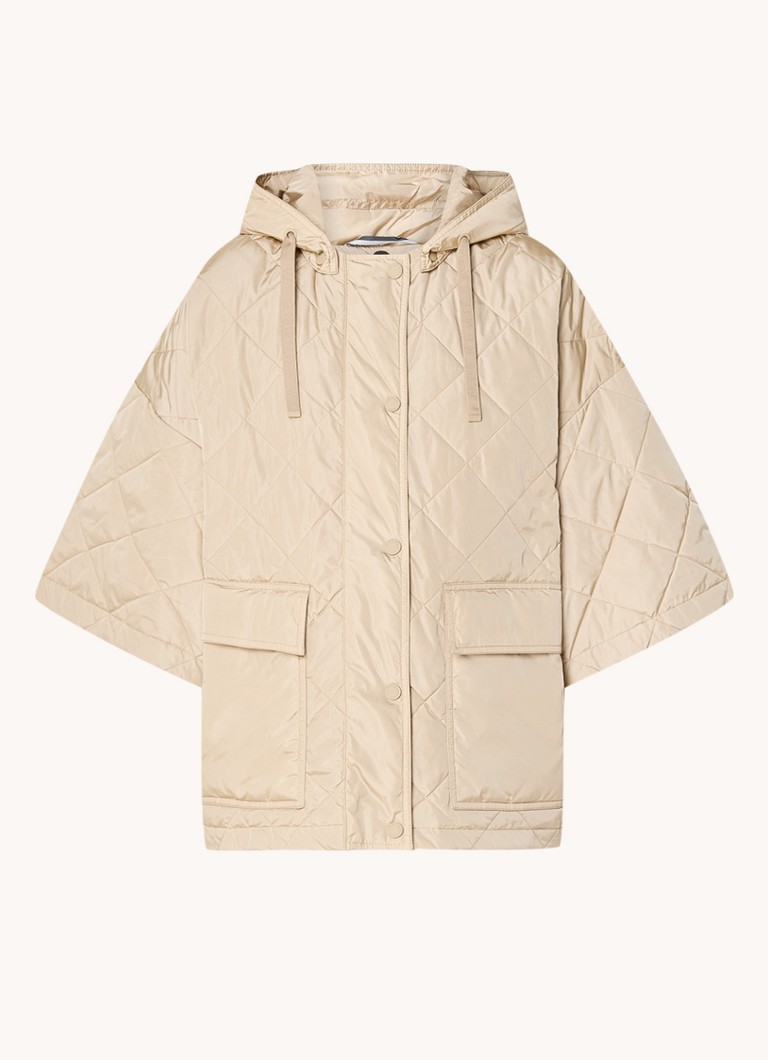 Giacca trapuntata MaxMara Pavido con tasche a patta e cappuccio