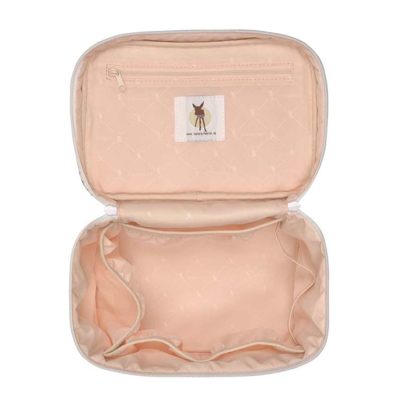 Trousse nurserie vanity nomade fleurs blanc Lässig
