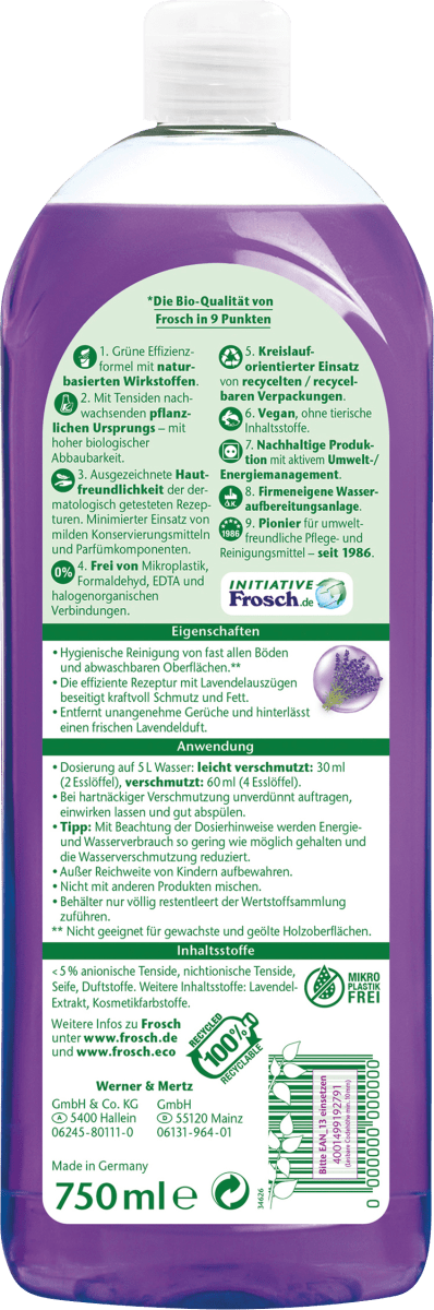 Allzweckreiniger Lavendel, 750 ml