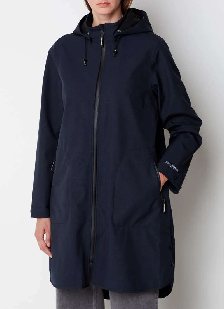 Veste imperméable softshell Ilse Jacobsen Rain128 avec capuche amovible