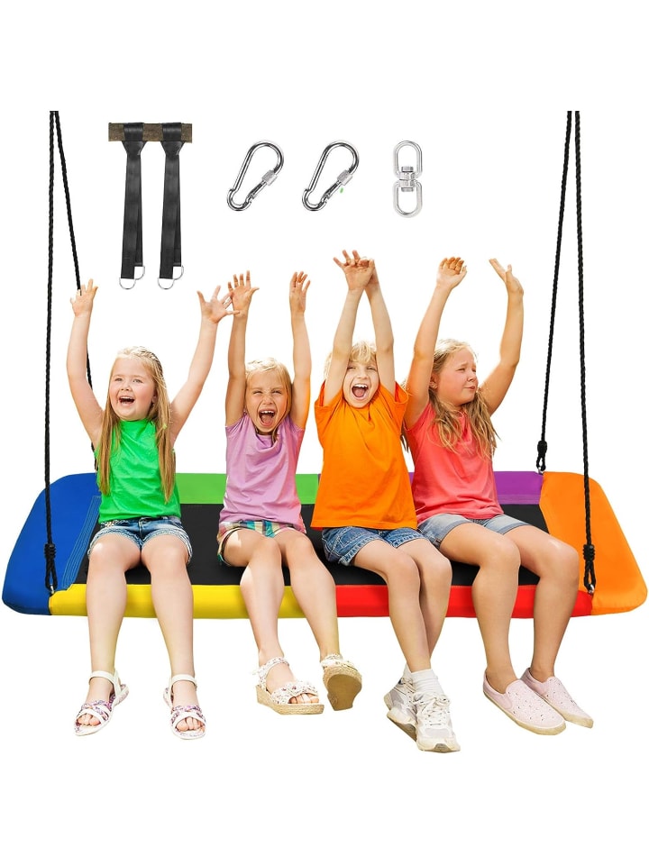 COSTWAY Nestschaukel in Bunt günstig kaufen 150 x 80 cm
