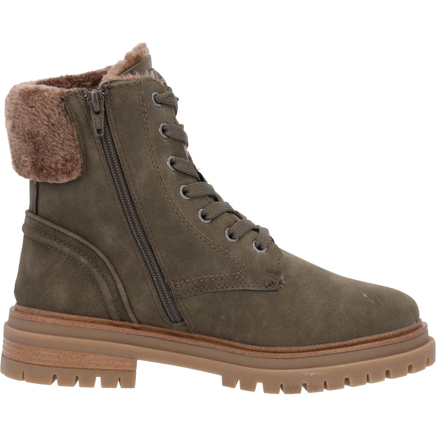 s. Oliver 26233, Schnürstiefel, Damen, Olive