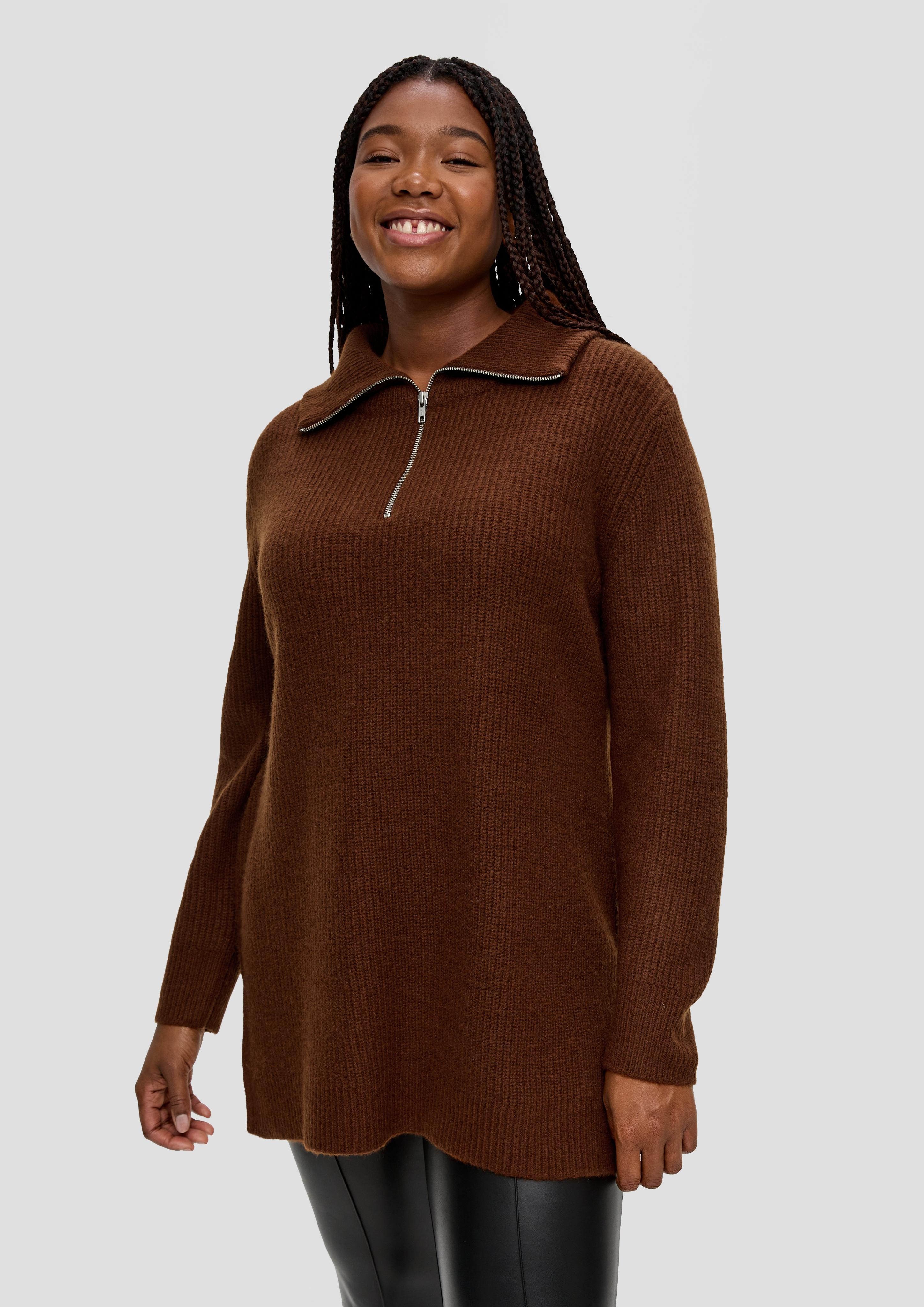 Strickpullover mit Troyer-Kragen  2136636-8797