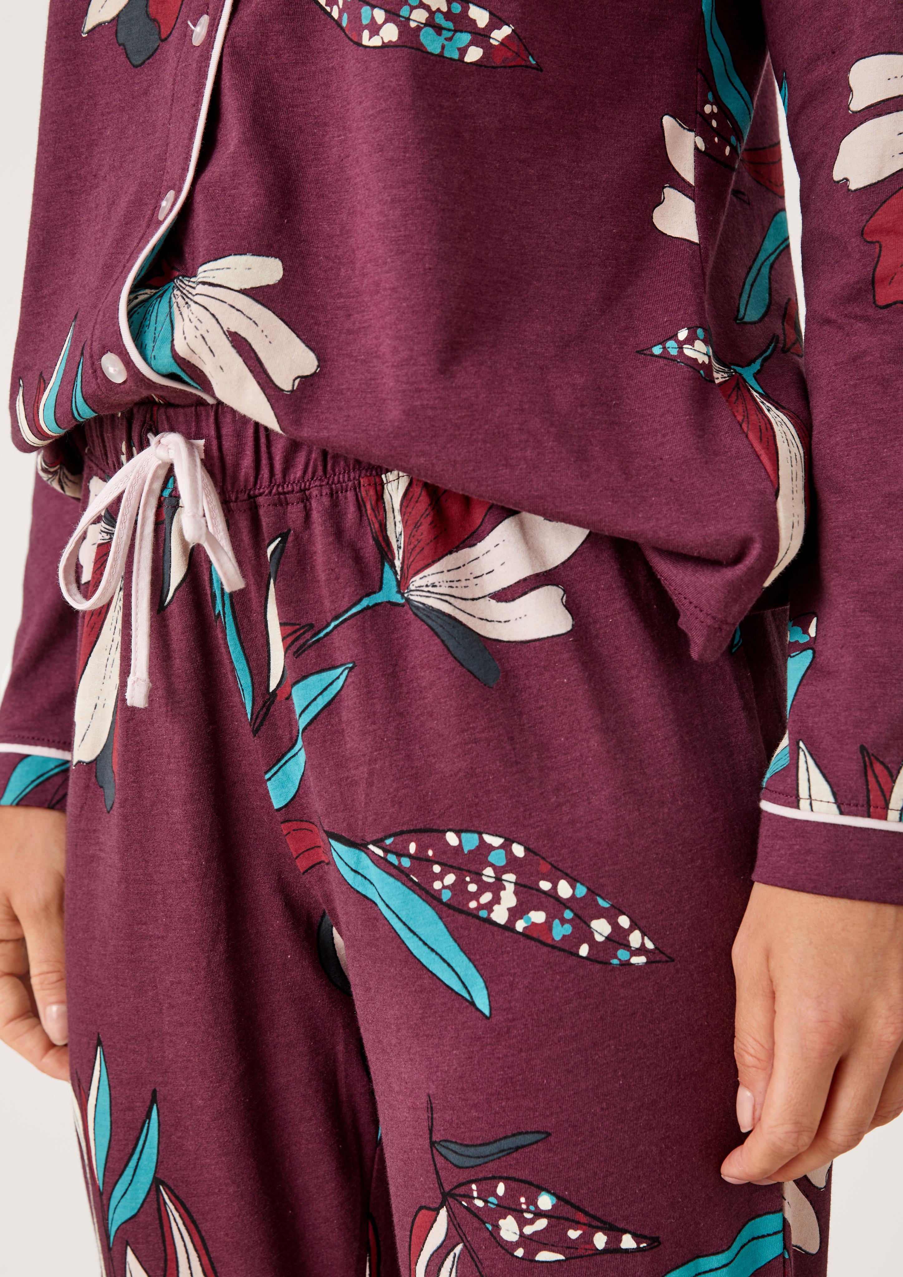 Pyjama mit Allover-Print  6006321-38F4