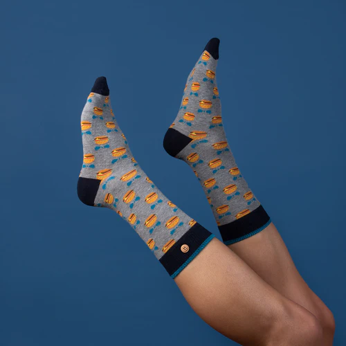 Olivier & Karine Socks - Grey