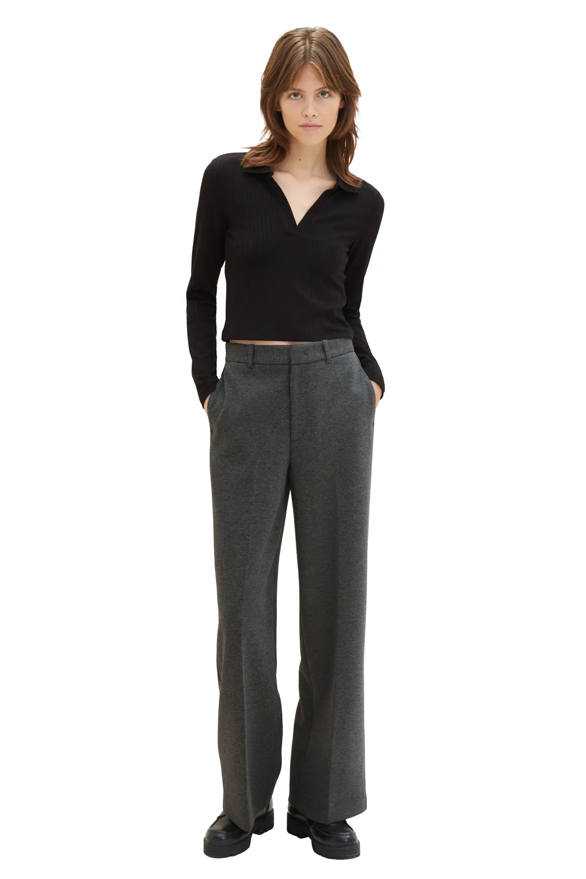 Tom Tailor Denim  Hose Damen / Mädchen Shale Grey Melange