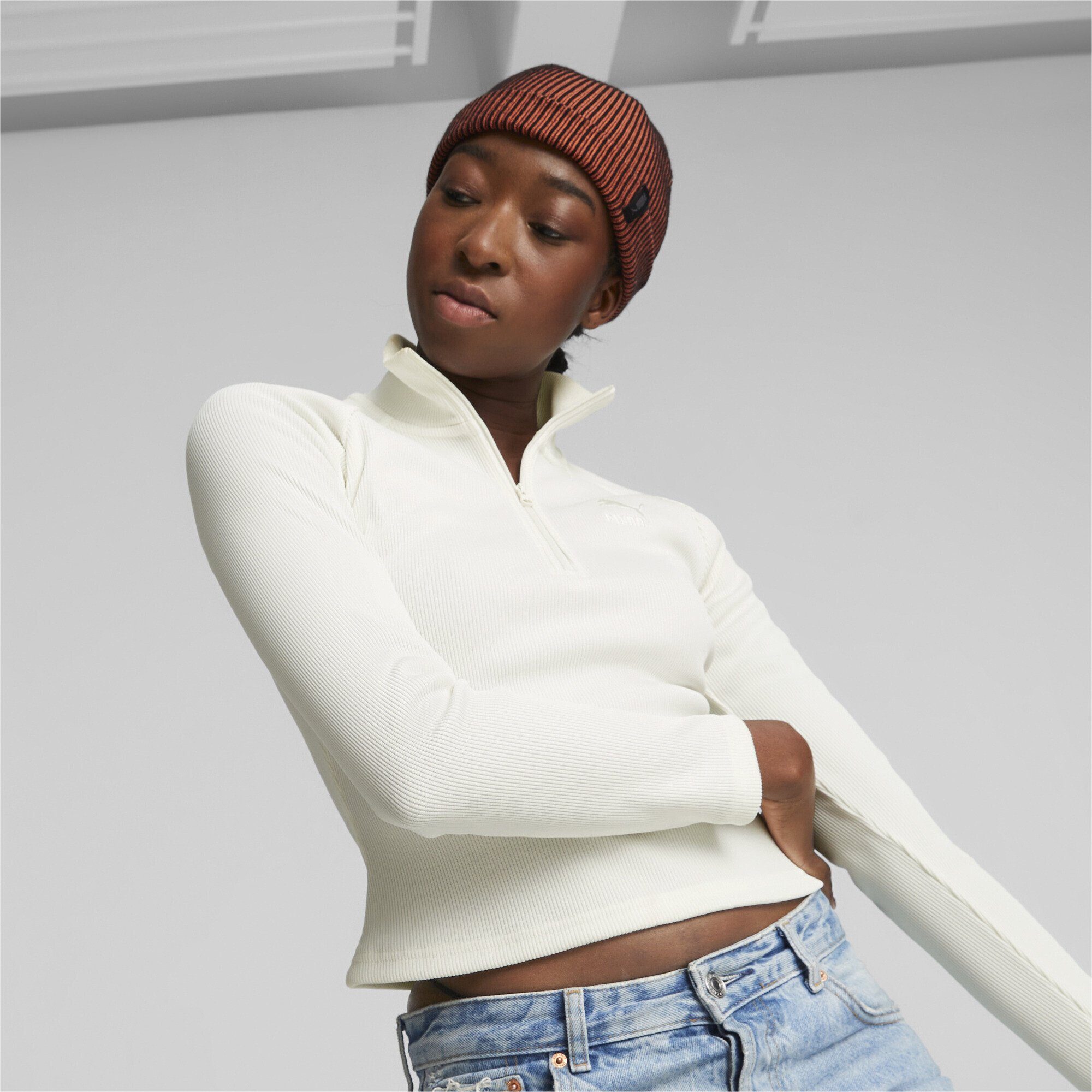 PUMA Beanie Ribbed Fisherman Beanie Erwachsene