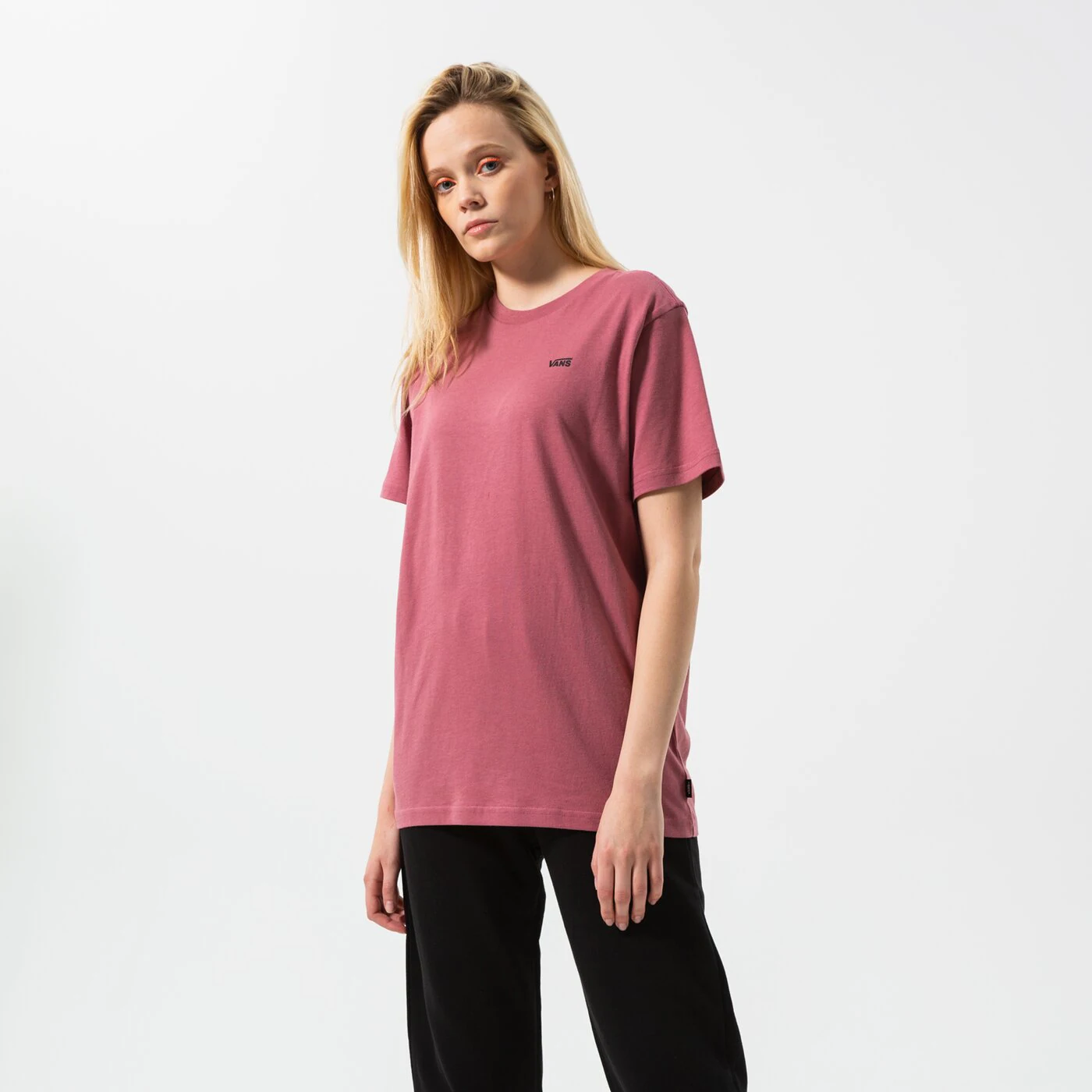VANS T-SHIRT LEFT CHEST LOGO TEE EM Dunkelrot