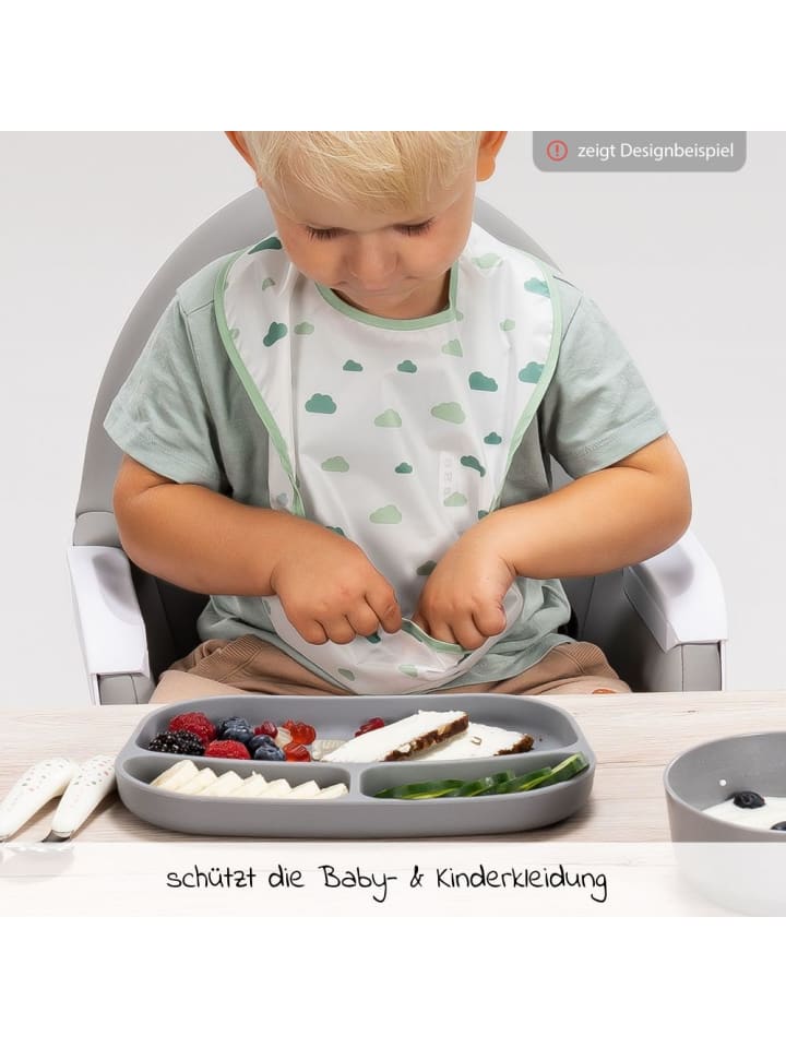 MiaMia Lätzchen 5er Pack mit Klettverschluss - Grün in gruen günstig kaufen onesize