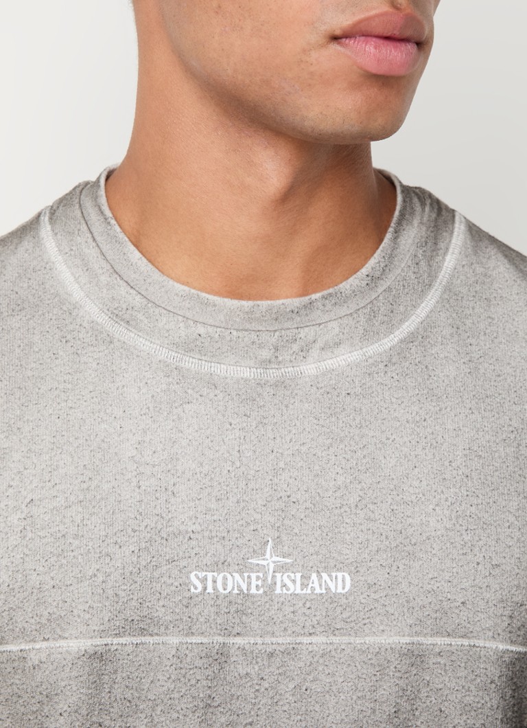 Tricou Stone Island 14002 cu logo ajustat