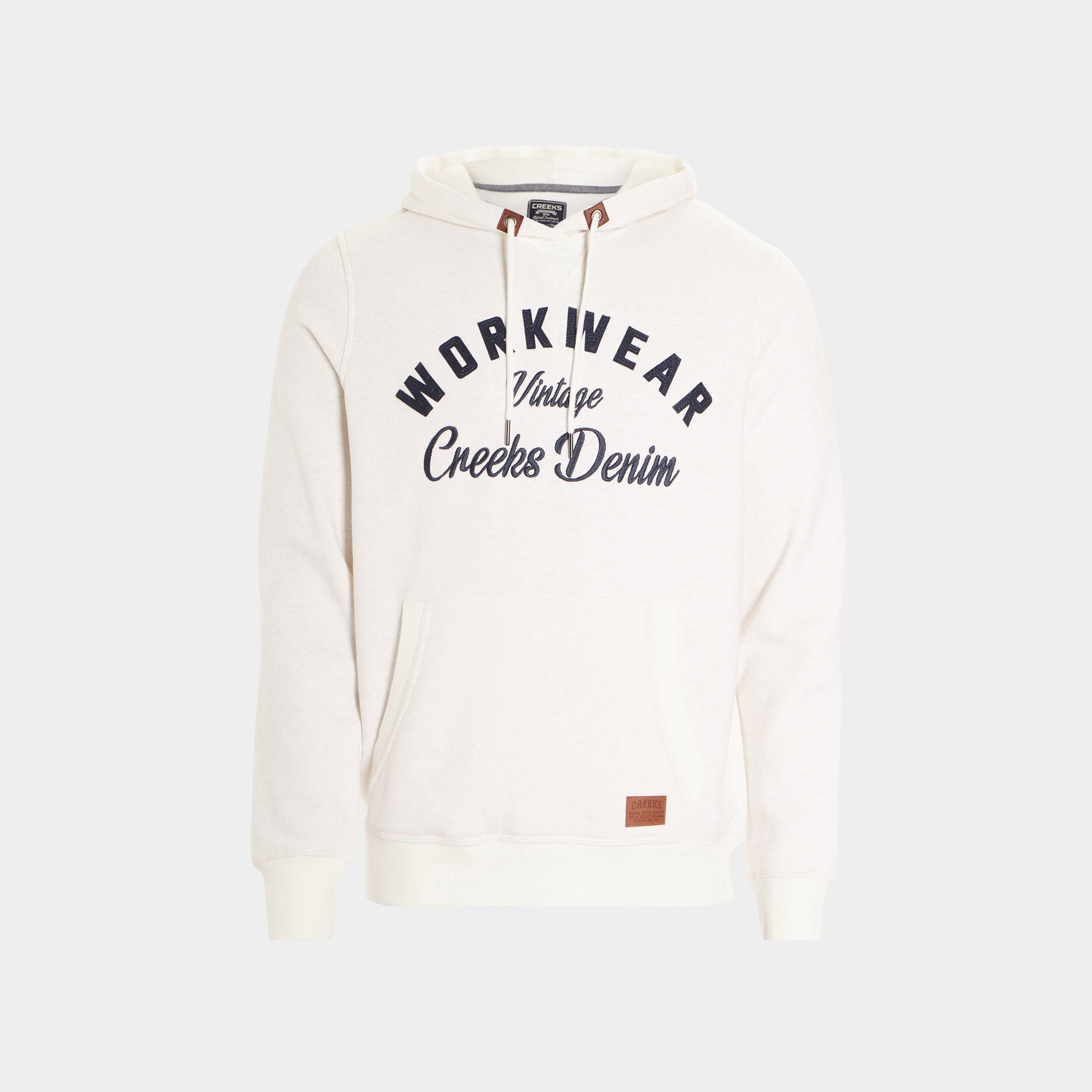 Sweat à capuche hoodie Creeks ivoire homme | La Halle