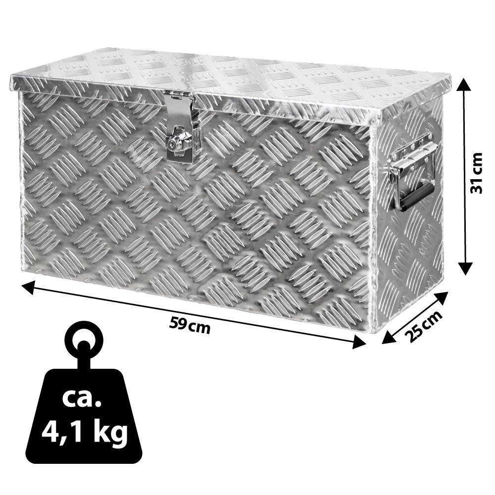 Trucky Anhänger-Deichselbox Truckbox Box Werkzeugkiste Anhängerbox Alubox Aluminium Deichselbox D040 Trucky (1 St)