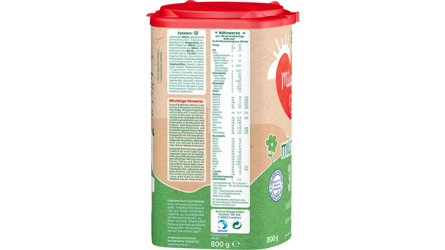 Milupa Milumil 3 Folgemilch 800 g