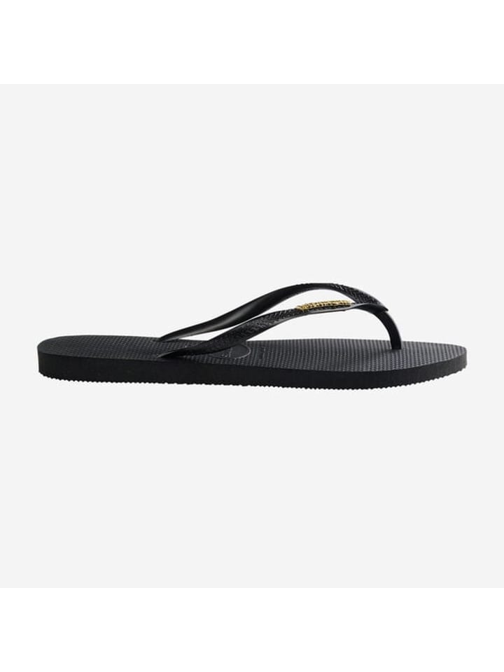 Havaianas Zehentrenner Logo Metallic in Schwarz günstig kaufen