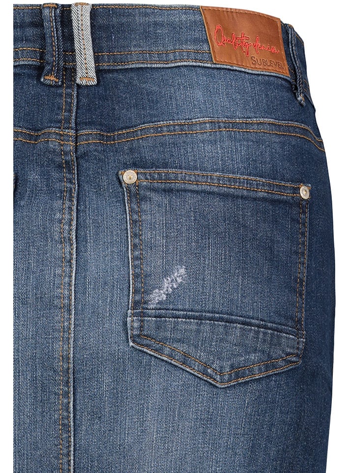 Sublevel Jeansrock in Dunkelblau günstig kaufen