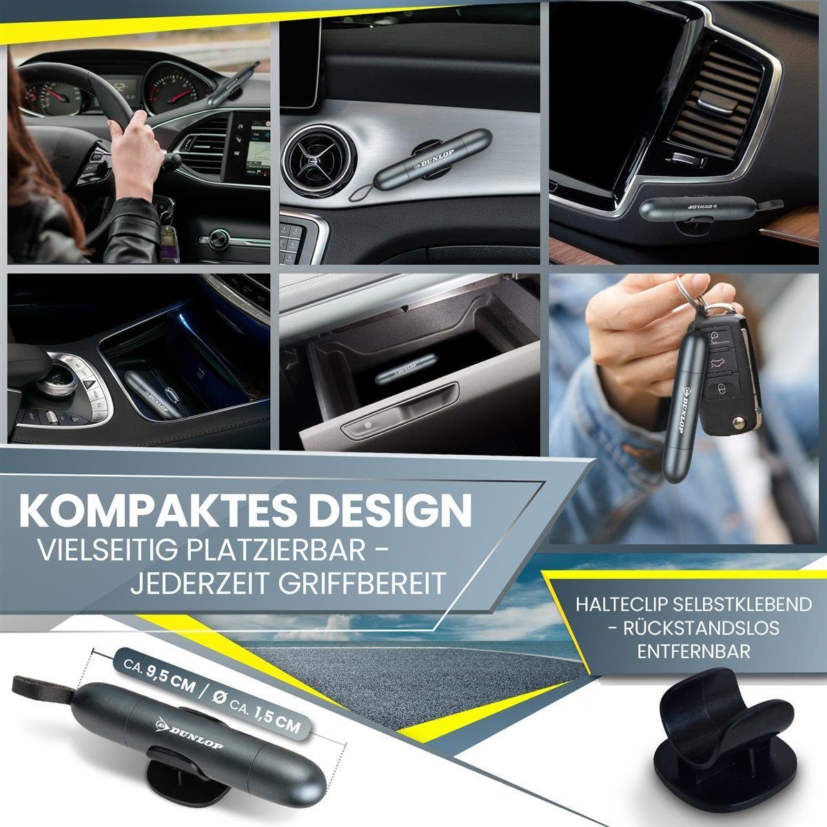 Dunlop Hammer Gurtschneider Notfallhammer Dunlop (1-St), Marken Notfall Hammer mit Testglas