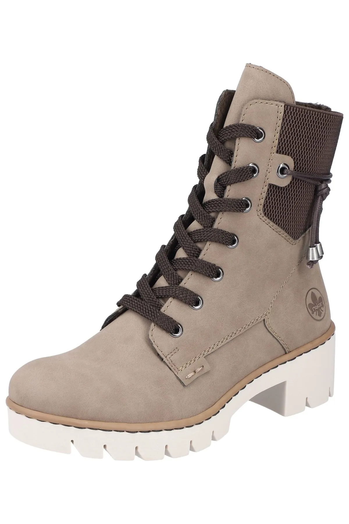 Rieker  Stiefelette - Beige - Blockabsatz