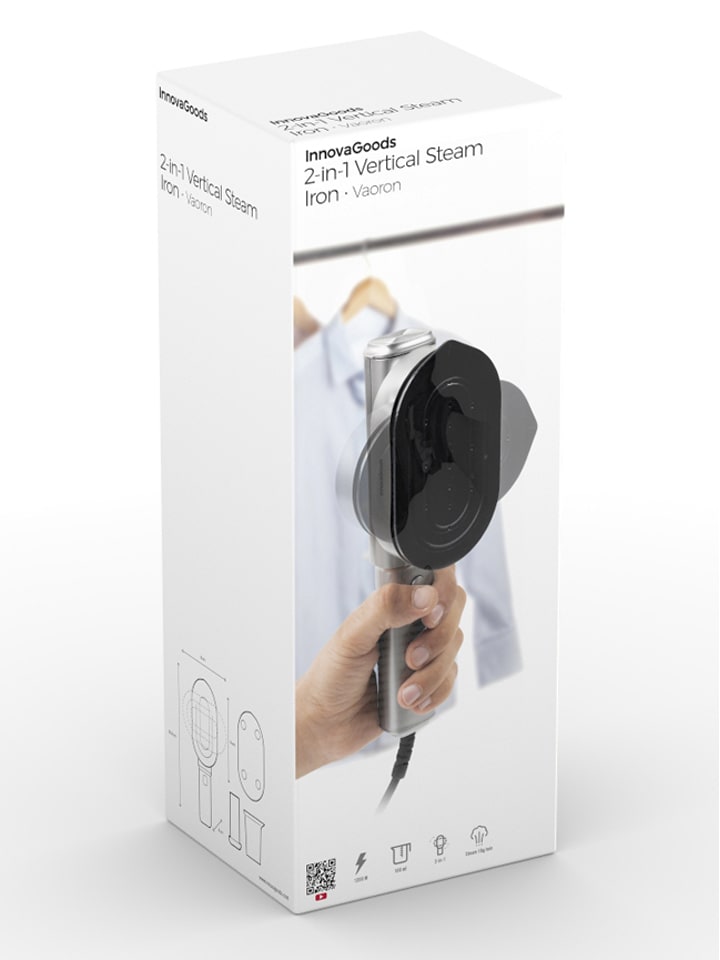 InnovaGoods Dampfbügeleisen ''2-in1 Vertical Steam'' in Grau - (B)8 x (H)25,5 x (T)8 cm günstig kaufen onesize