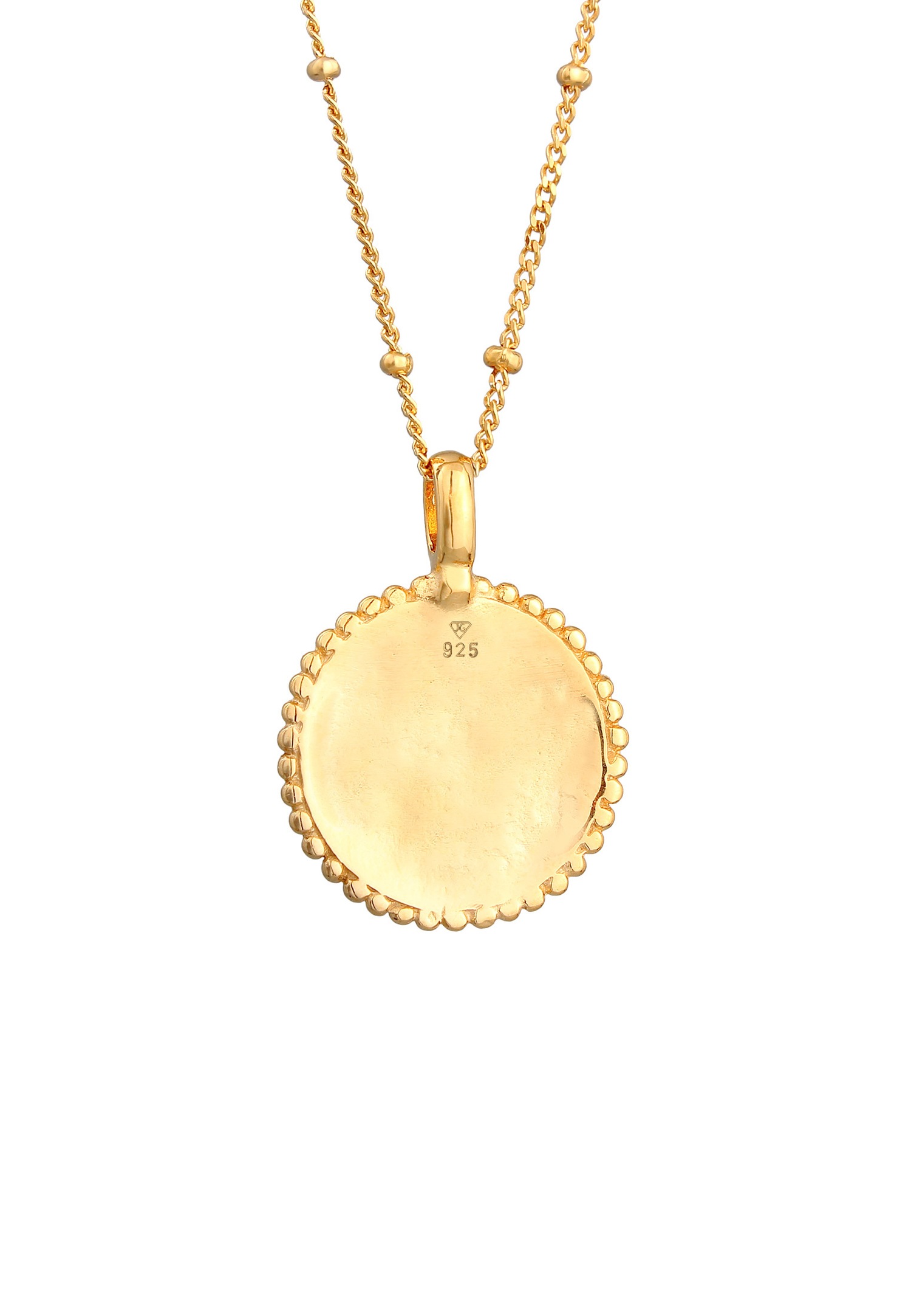 Colgante de flor de loto Elli para mujer en plata de ley 925 chapada en oro.