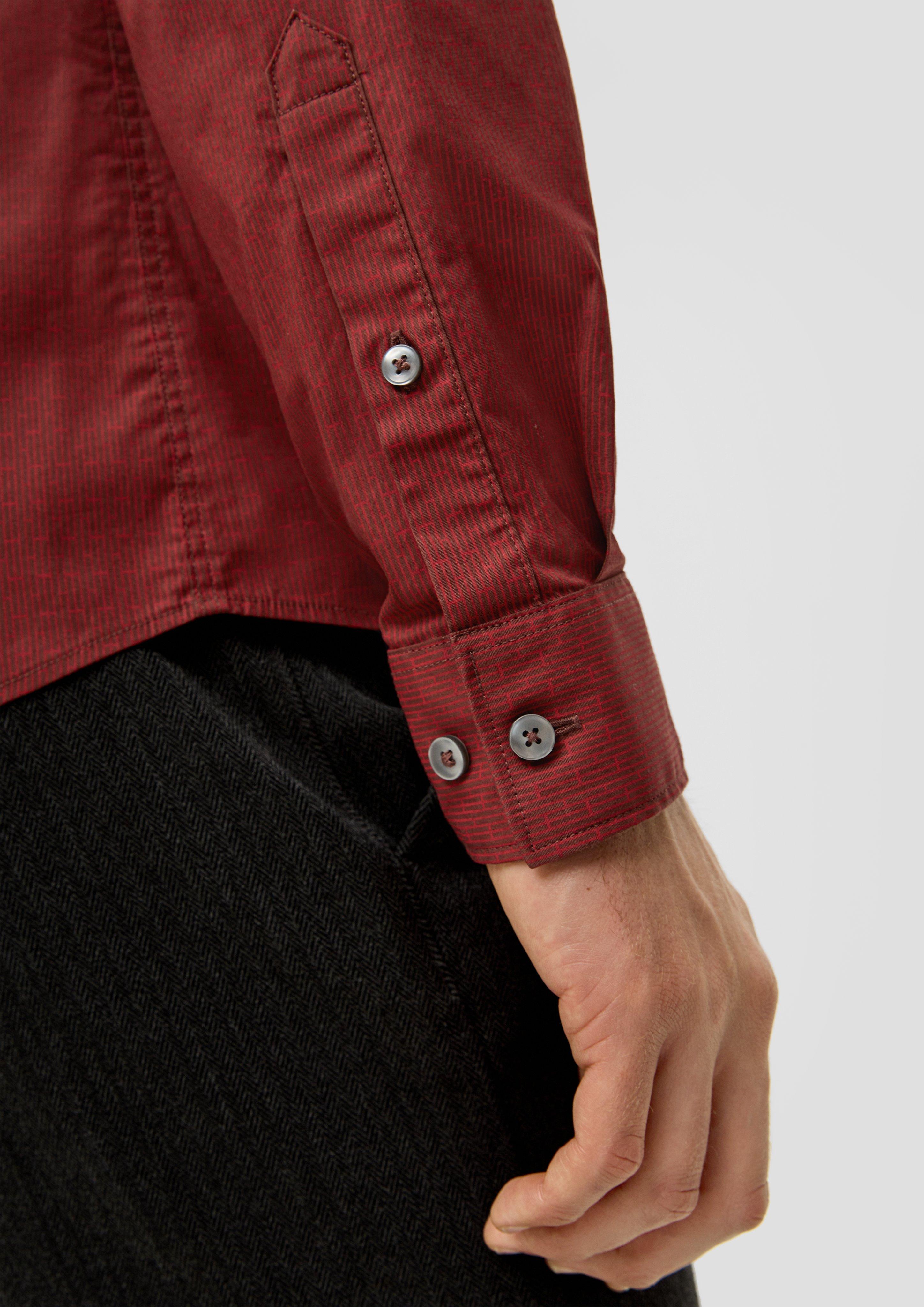 Slim: Hemd aus Baumwollstretch  2133508-49A4