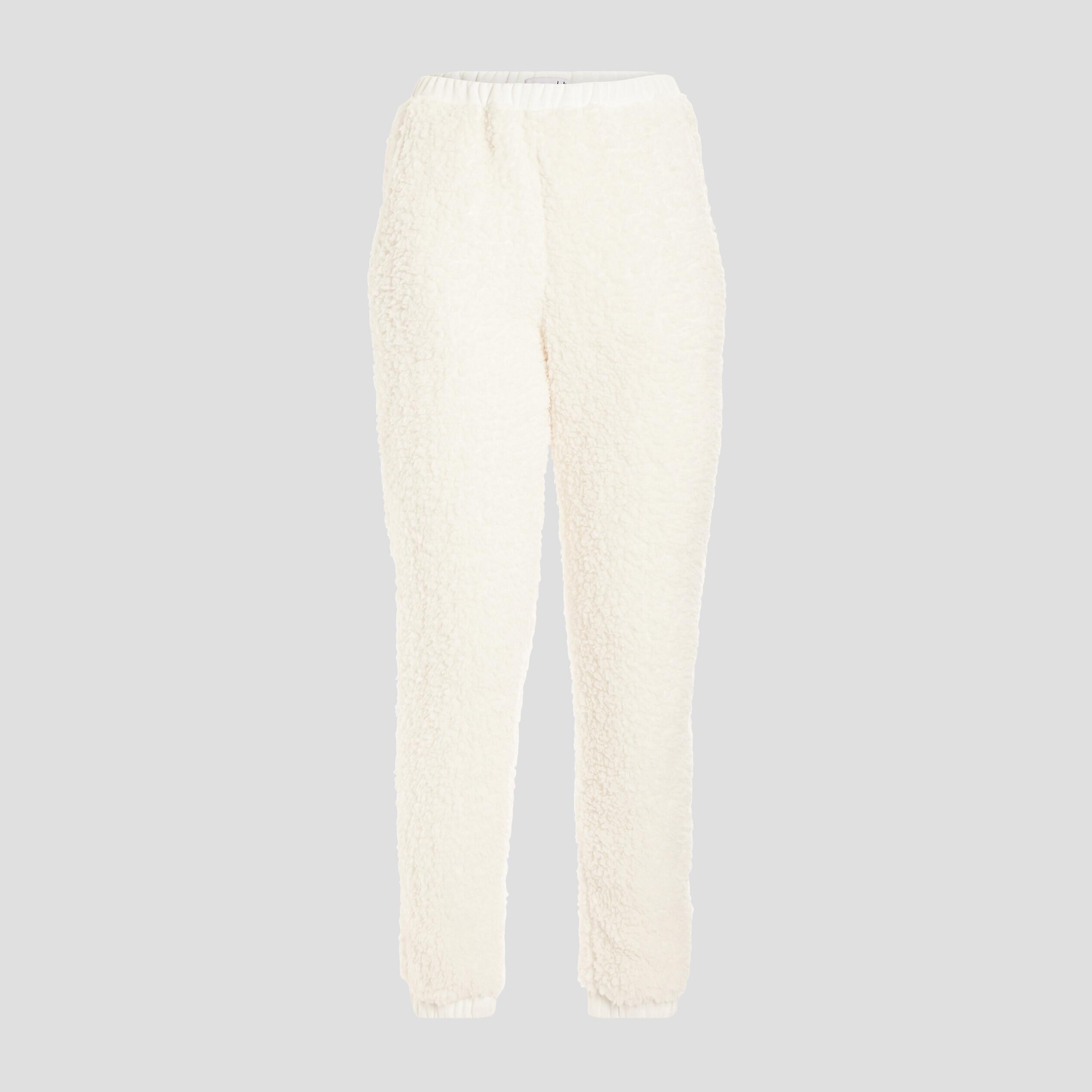 Pantalon de pyjama pelucheux ivoire femme | La Halle